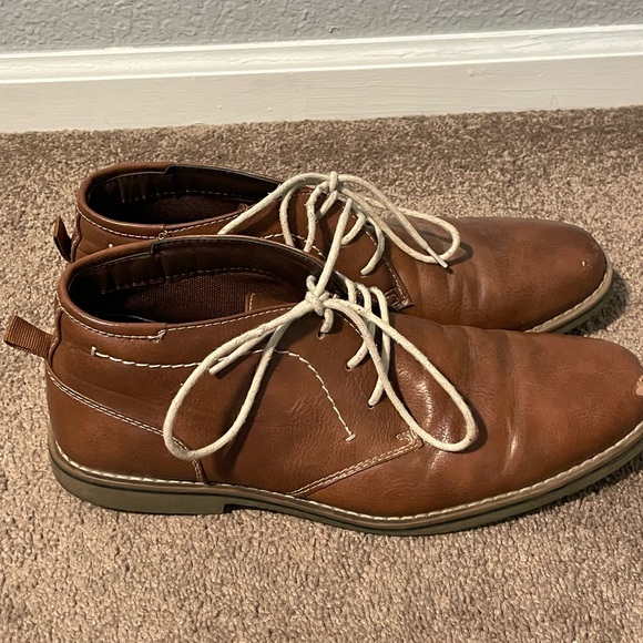George Men’s Brown Leather Chukka Boots – Size 10, Used Like New - Picture 3 of 4
